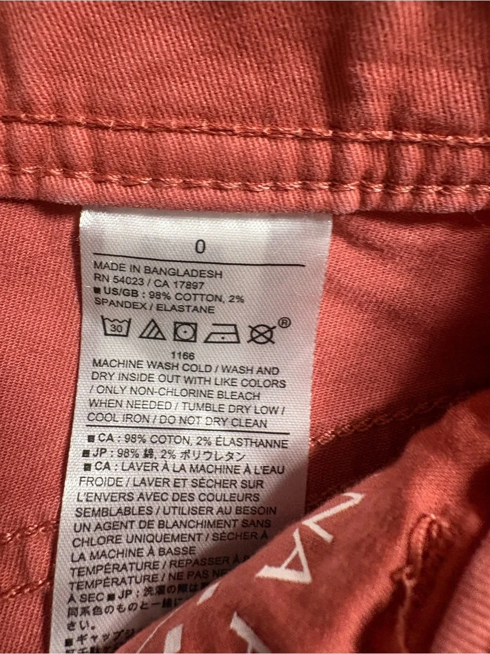Banana Republic Wide-Leg High-Rise Cropped Pants Size 0 Coral Pink Raw Hem